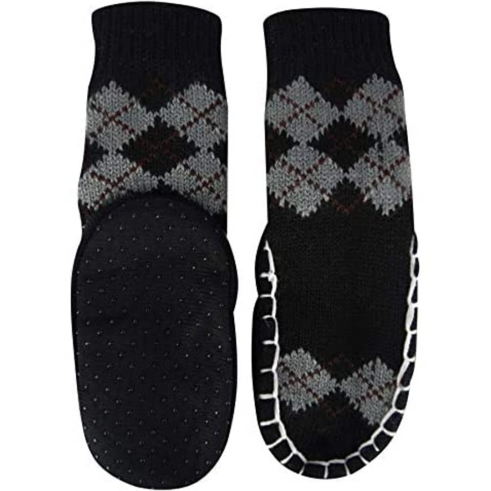 Little Boy's Jacquard Knitted Home Slipper Socks